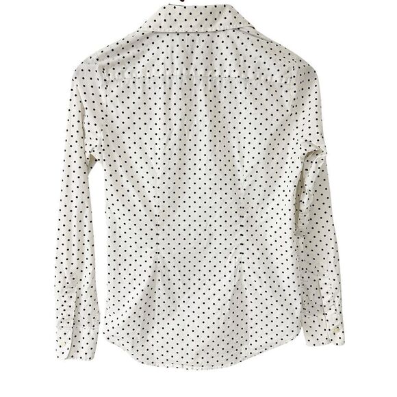 The Shirt by Rochelle Behrens White Black Polka Dot Size Extra Small - Picture 3 of 10